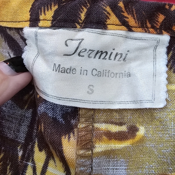 🌴 Vintage 1960's Termini California Wrap Around Shorts Floral Size S - Picture 2 of 7
